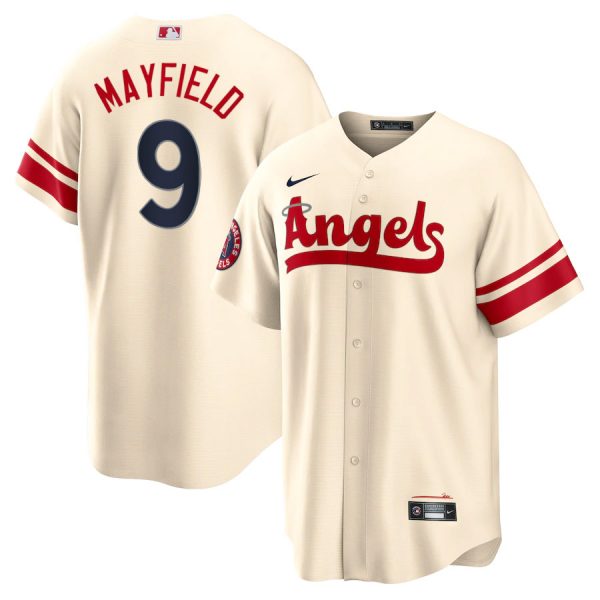 Angels 9 Jack Mayfield Cream 2022 City Connect Cool Base Jersey Dzhi,We sell and wholesale Angels 9 Jack Mayfield Cream 2022 City Connect Cool Base Jersey Dzhi on line form chian!